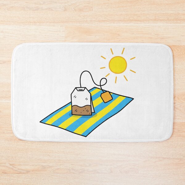 Item preview, Teabag Sunbathing on Beach Towel designed and sold by Owcomm.