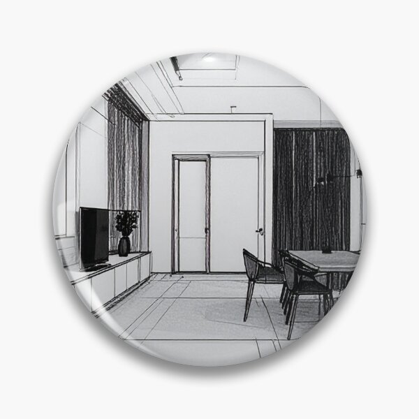 Artikelvorschau, Minimalistische moderne Interieurskizze entworfen und verkauft von Versedesign.