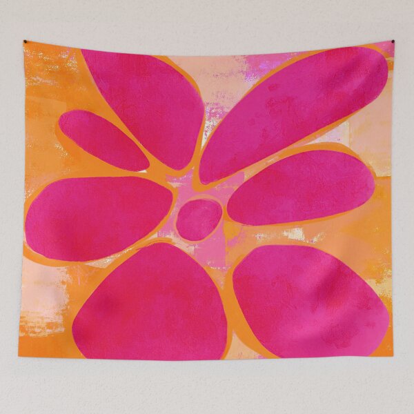 Item preview, Hot Pink & Orange Summer Flower designed and sold by Menega  Sabidussi.