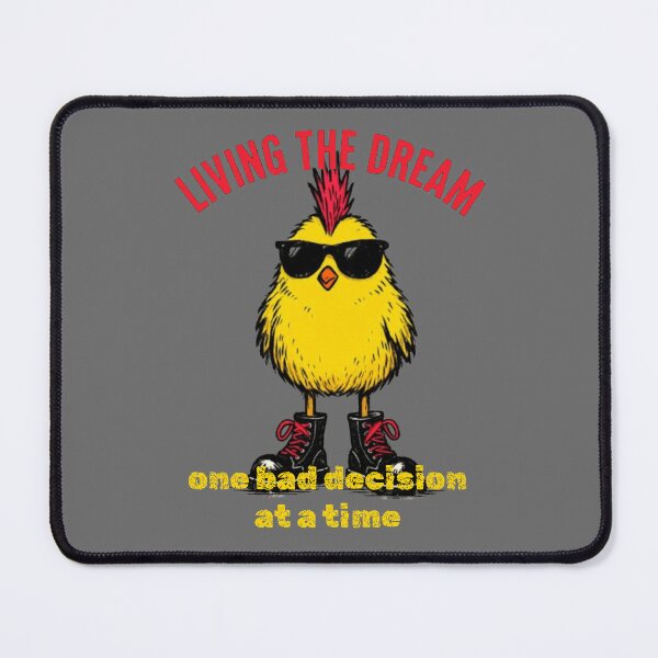 Item preview, Living the Dream Funny Chicken Shades & Combat Boots designed and sold by RedDogStudio.