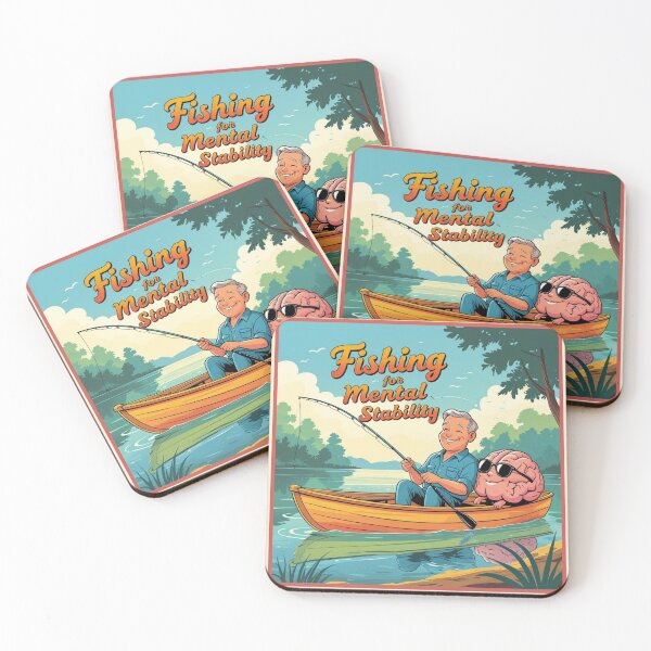 Item preview,  Fishing for Mental Stability designed and sold by Nature's Palette.