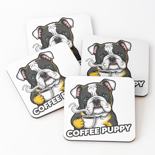 Item preview, Bulldog with Coffee Cup designed and sold by Perfect44.