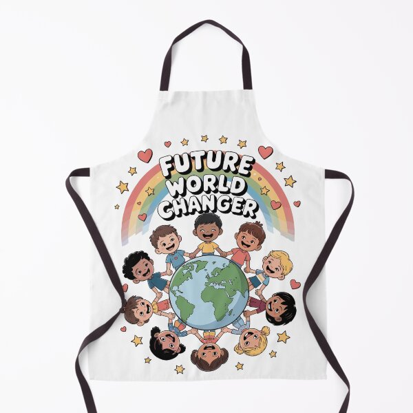 Item preview, Future World Changer Rainbow Earth Kids Design | Inspirational Back to School Art for Classrooms & Students | Diverse Unity Gift Poster designed and sold by HahaHandlesHub.