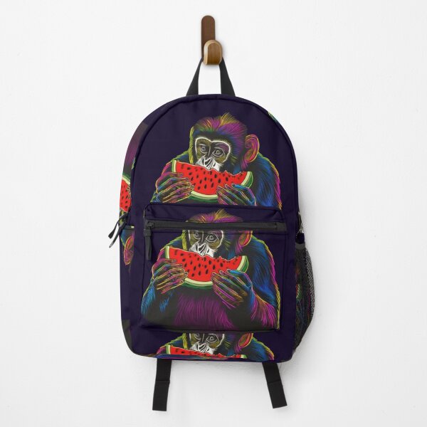 Item preview, Bold vibrant monkey enjoying sweet watermelon animal design designed and sold by JumWow.