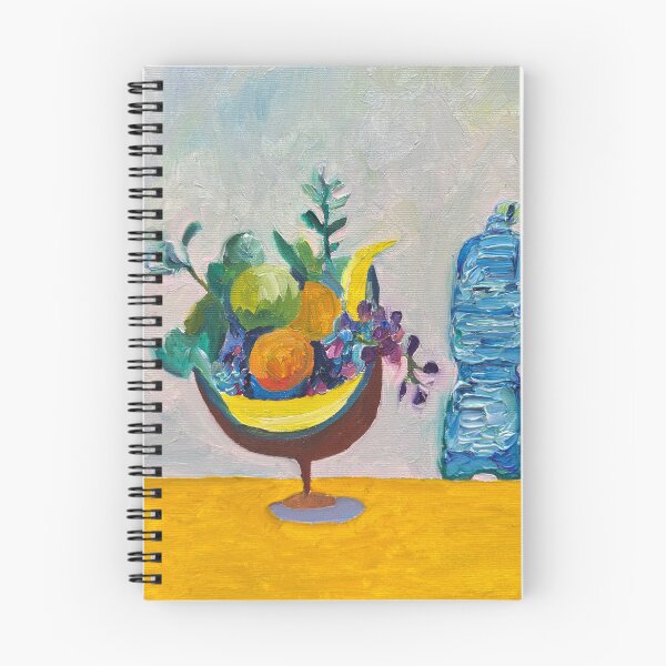 Item preview, STILL LIFE WITH FRUIT BASKET AND PLASTIC WATER BOTTLE - oil painting designed and sold by lautir.