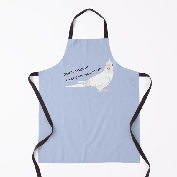 Item preview, Albino Cockatiel Says: “Don’t Touch, That’s My Hooman!” – Cute Protective Parrot designed and sold by Birbosaurus.