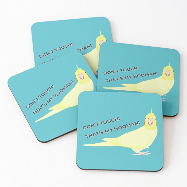 Item preview, Sassy Lutino Cockatiel – “That’s MY Hooman!” Funny Bird Design designed and sold by Birbosaurus.