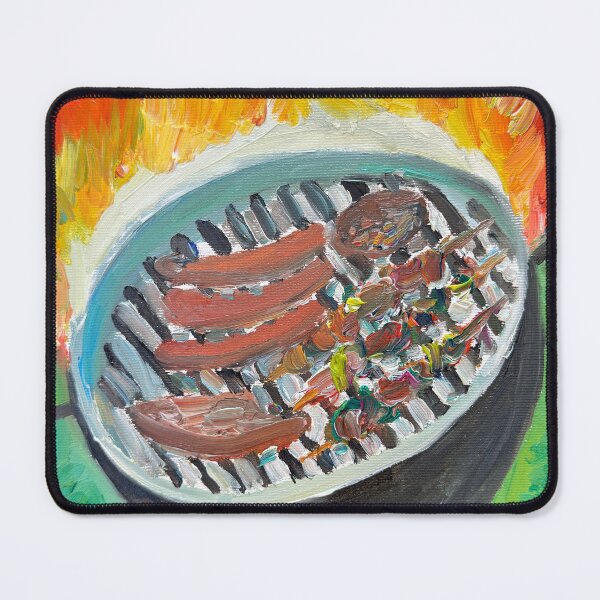 Item preview, BARBECUE ON FIRE - oil painting designed and sold by lautir.