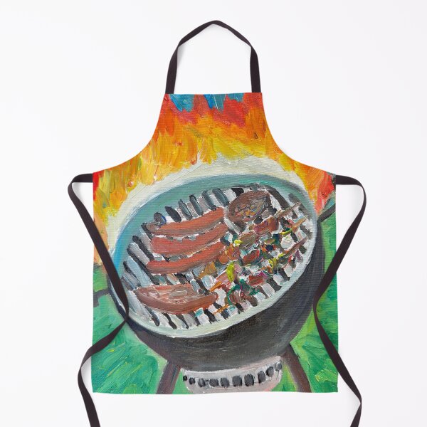 Item preview, BARBECUE ON FIRE - oil painting designed and sold by lautir.