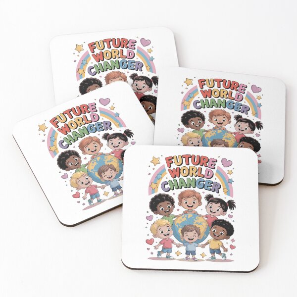 Item preview, Future World Changer Kids Back to School Design | Diverse Children Around Earth Rainbow Art | Inspiring Classroom Poster & Student Gift designed and sold by HahaHandlesHub.