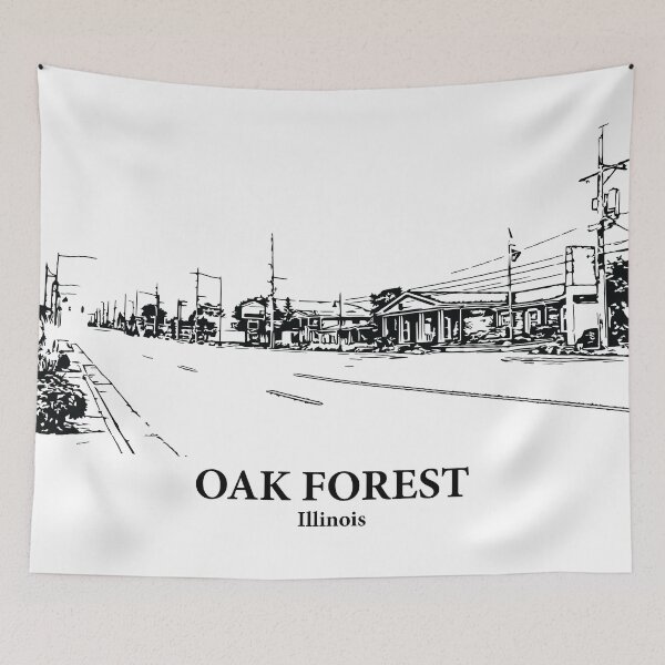 Item preview, Oak Forest - Illinois designed and sold by Lakeric Cityscapes.