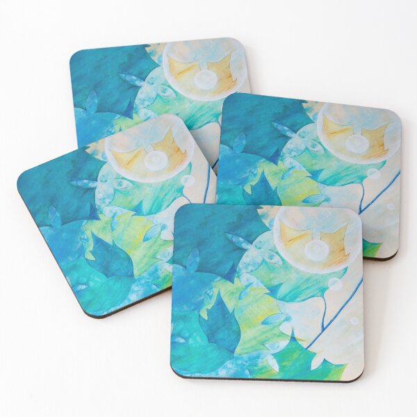 Item preview, abstract painting sunlight through leaves designed and sold by bravescribbler.