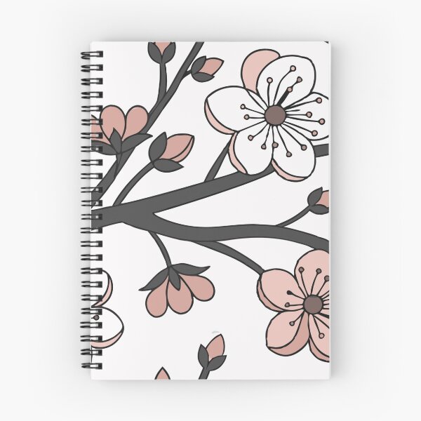Item preview, Stylized Illustration of Cherry Blossom Branches in Pink and White designed and sold by Creative88Art.