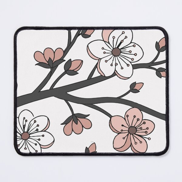 Item preview, Stylized Illustration of Cherry Blossom Branches in Pink and White designed and sold by Creative88Art.