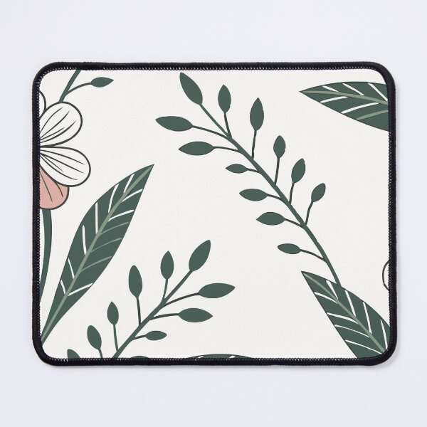 Item preview, Stylized Botanical Design with Flowers and Green Leaves designed and sold by Creative88Art.
