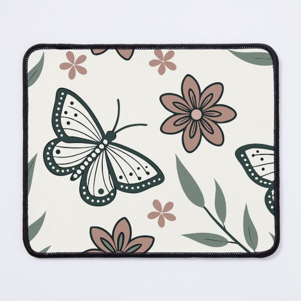 Item preview, Seamless Pattern of Butterflies, Flowers, and Leafy Branches designed and sold by Creative88Art.
