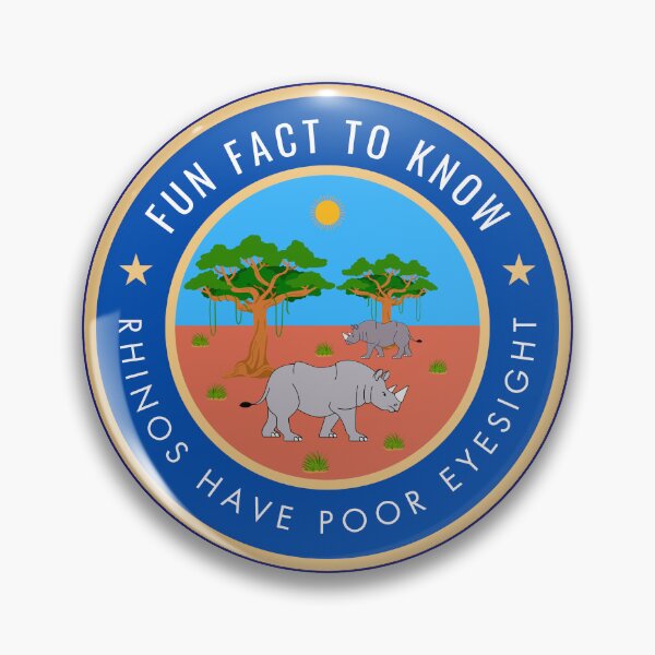 Item preview, Fun fact to know Rhinos have poor eyesight designed and sold by fev-rocks.