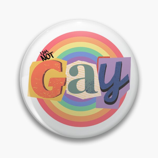 Item preview, I am Not Gay Print  designed and sold by Thehatinthecat.