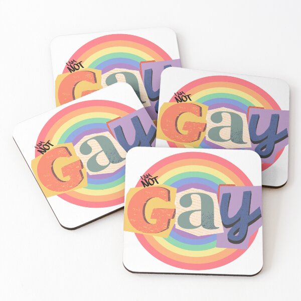 Item preview, I am Not Gay Print  designed and sold by Thehatinthecat.
