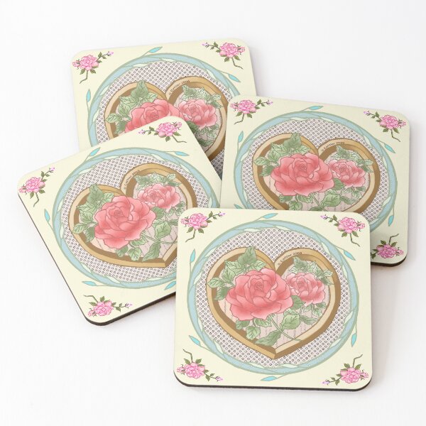 Item preview, Faded Rose Bevel Heart designed and sold by artmuvz.