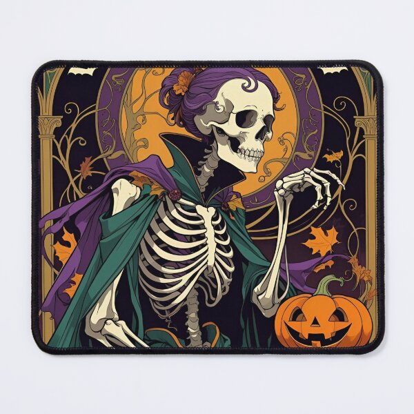 Item preview, Gilded Death: Halloween Nouveau designed and sold by Edenglow Prints & Peculiars.