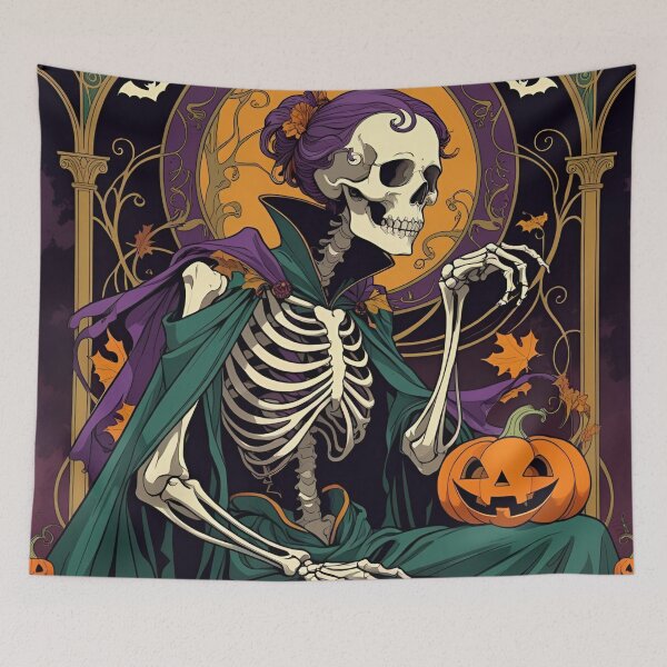 Item preview, Gilded Death: Halloween Nouveau designed and sold by Edenglow Prints & Peculiars.