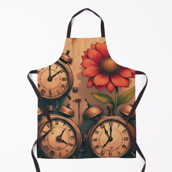 Item preview, Steampunk Orange Bloom with Vintage Alarm Clocks designed and sold by coolcomonshirts.