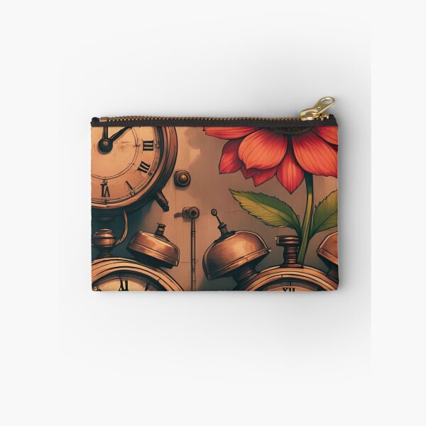 Item preview, Steampunk Orange Bloom with Vintage Alarm Clocks designed and sold by coolcomonshirts.