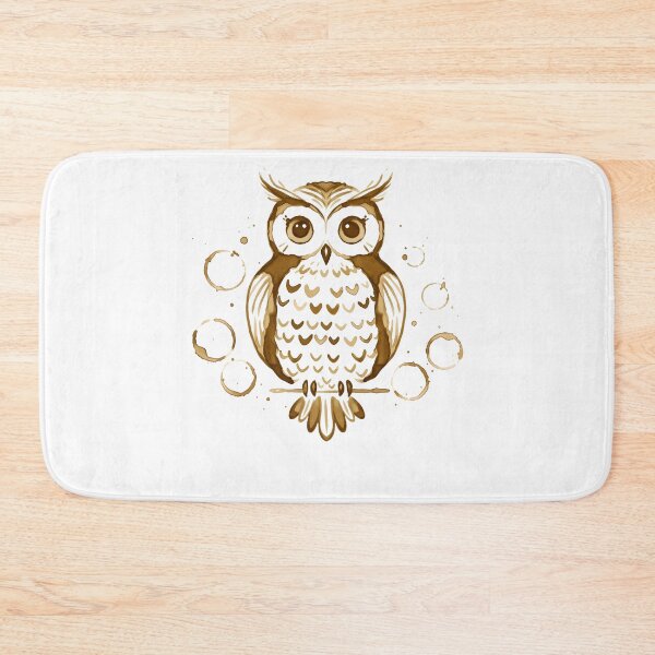 Item preview, Owl Made of Coffee Rings designed and sold by k3rstman1.