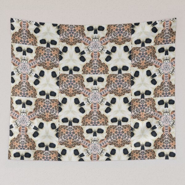 Item preview, Spooky Skulls on Moroccan Rug designed and sold by artenvironments.