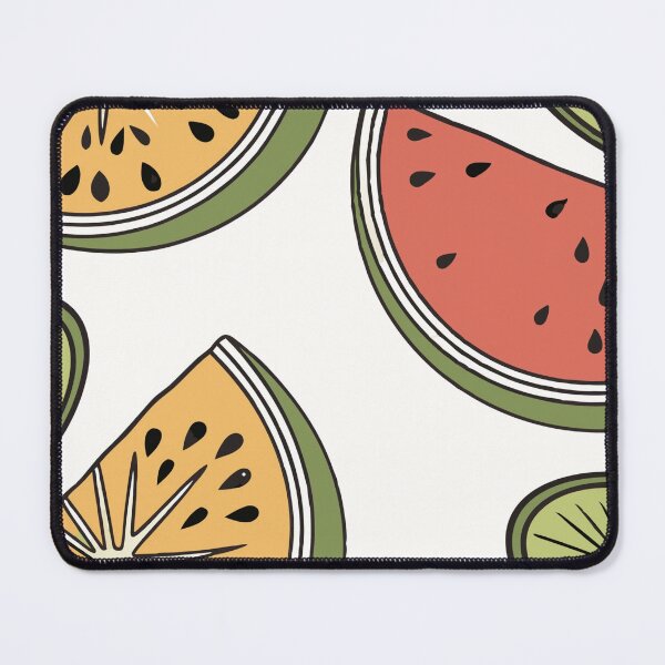 Item preview, Seamless Pattern of Stylized Fruit Slices on White Background designed and sold by Creative88Art.