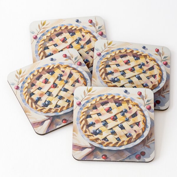 Item preview, Rustic Berry Pie – Cottagecore Thanksgiving Art designed and sold by Mos Thainique.