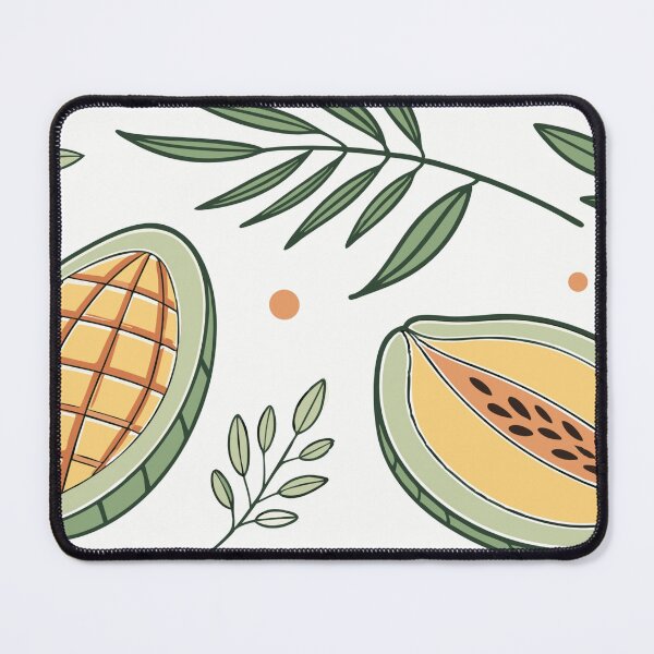 Item preview, Illustrated Pattern of Tropical Fruits with Leaves on White Background designed and sold by Creative88Art.
