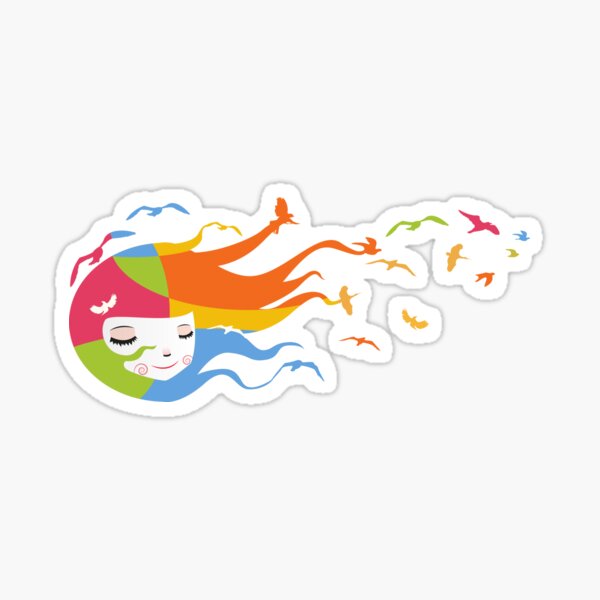 Her Birds Sticker