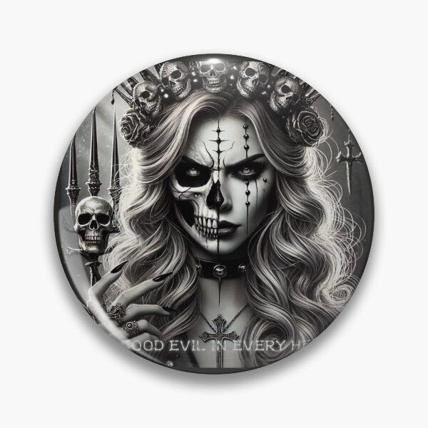 Item preview, Gothic Princess Skull Duality designed and sold by Voodoo Store Paranormal Collections.