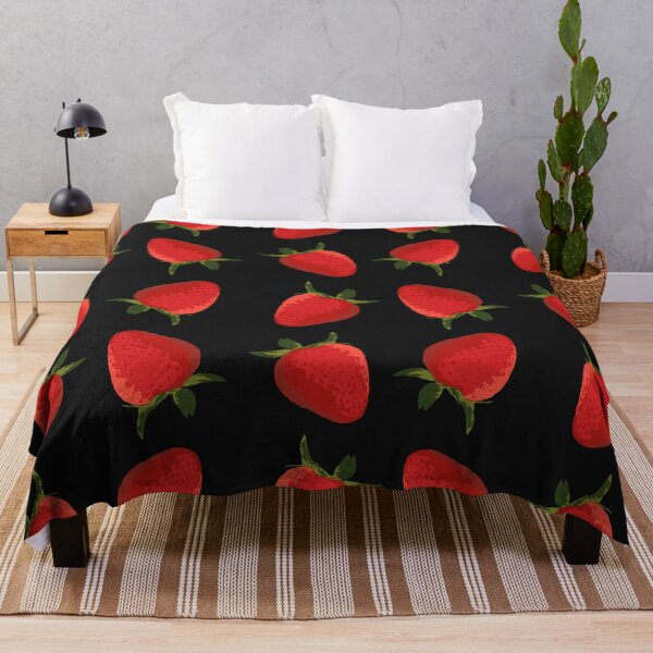 Item preview, Bright Red Strawberries with Green Leaves designed and sold by darksteel101.