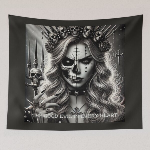 Item preview, Gothic Princess Skull Duality designed and sold by Voodoo Store Paranormal Collections.
