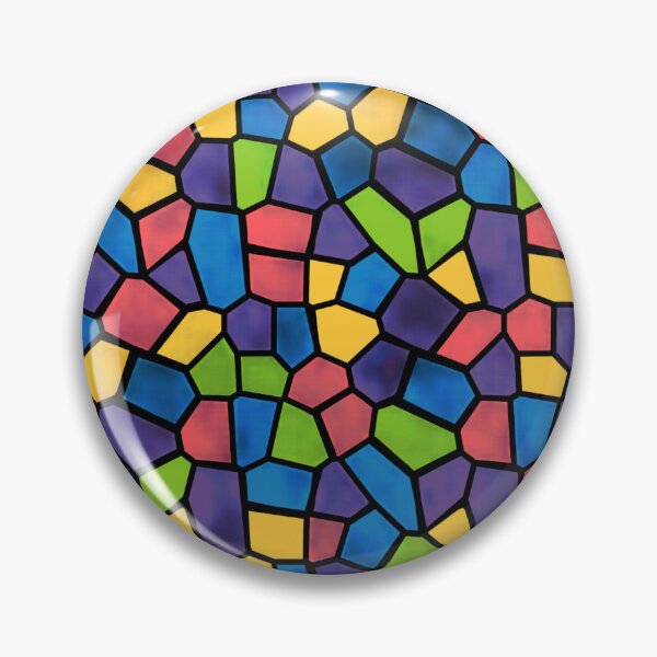 Item preview, Stained glass pattern: dark rainbow designed and sold by SpectrumShine.