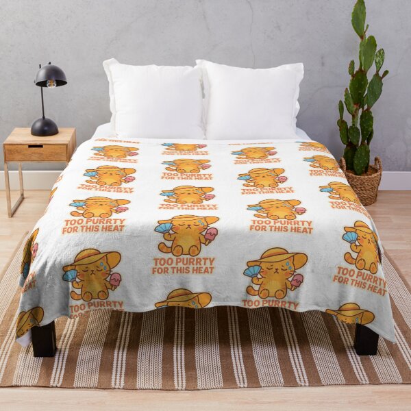 Item preview, Too Purrty for This Heat – Funny Summer Cat Sticker designed and sold by sochadesigner.