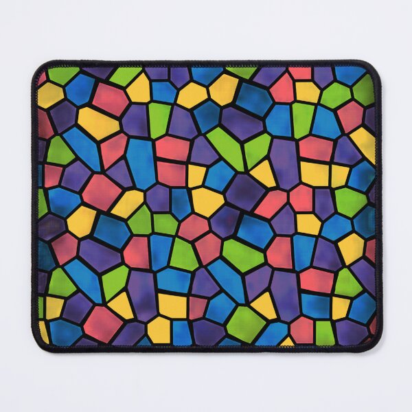 Item preview, Stained glass pattern: dark rainbow designed and sold by SpectrumShine.