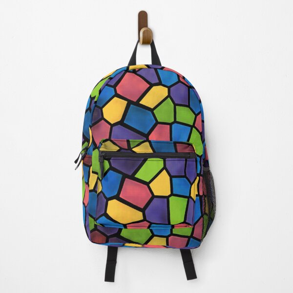 Item preview, Stained glass pattern: dark rainbow designed and sold by SpectrumShine.