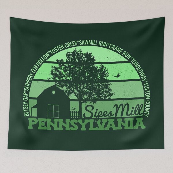 Item preview, Sipes Mill Pennsylvania Sunset Retro Vintage Local Pride Logo designed and sold by CRHPOD20.