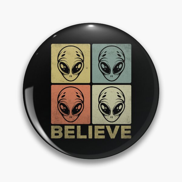 Item preview, Believe - Retro Pop Art Alien Heads designed and sold by Vision Crafted.