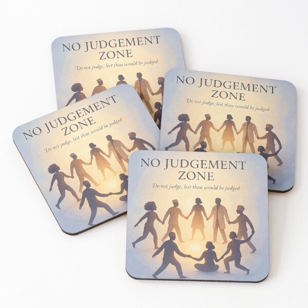 Item preview, No Judgement Zone | Matthew 7:1 Inspired Spiritual Design designed and sold by JenniferOssai.