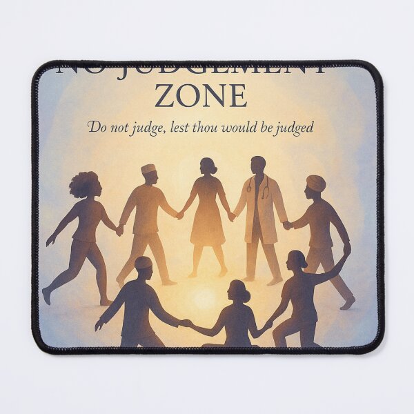 Item preview, No Judgement Zone | Matthew 7:1 Inspired Spiritual Design designed and sold by JenniferOssai.