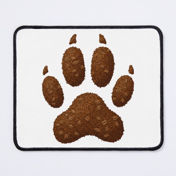 Item preview, Dog Paw Print Made of Coffee Grounds and beans designed and sold by k3rstman1.