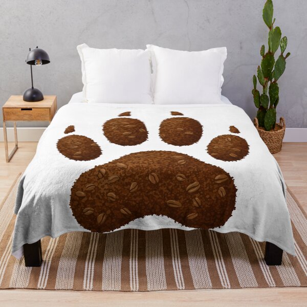 Item preview, Dog Paw Print Made of Coffee Grounds and beans designed and sold by k3rstman1.
