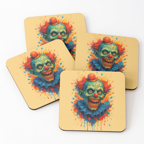 Item preview, Terrifying Clown Art: Vibrant, Grotesque, and Colorful designed and sold by Alan Javier Cordoba Espinosa.