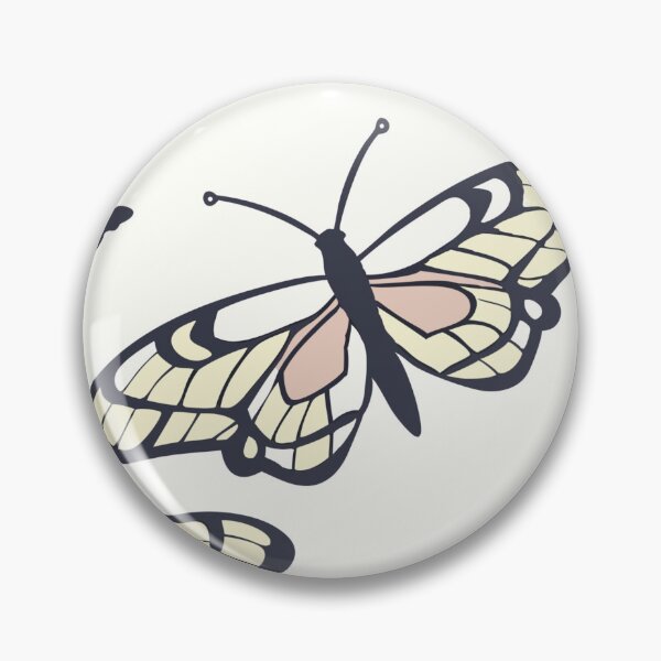 Item preview, Seamless Pattern of Cream and Pink Butterflies on White Background designed and sold by Creative88Art.