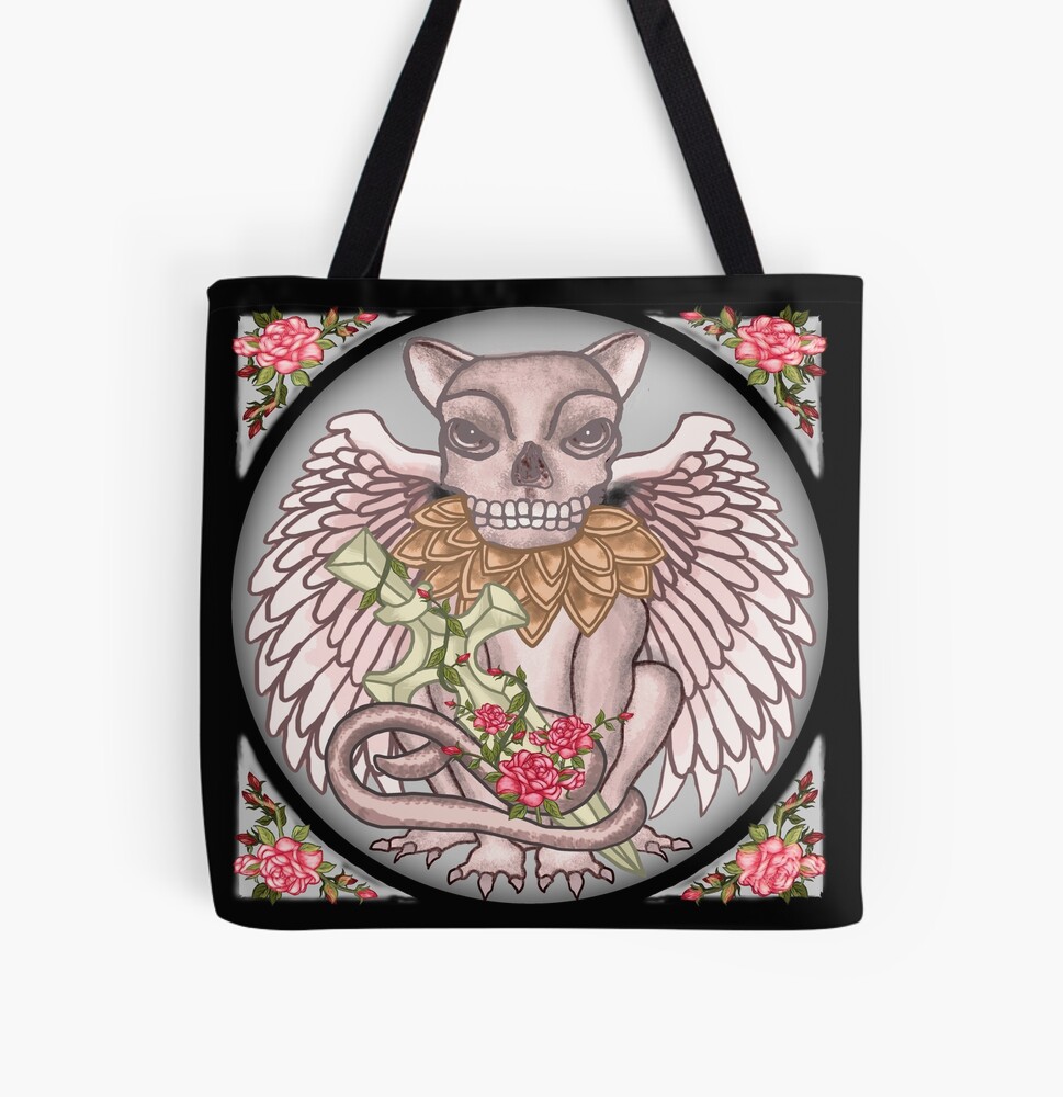 Gargoyle Cat tote bag